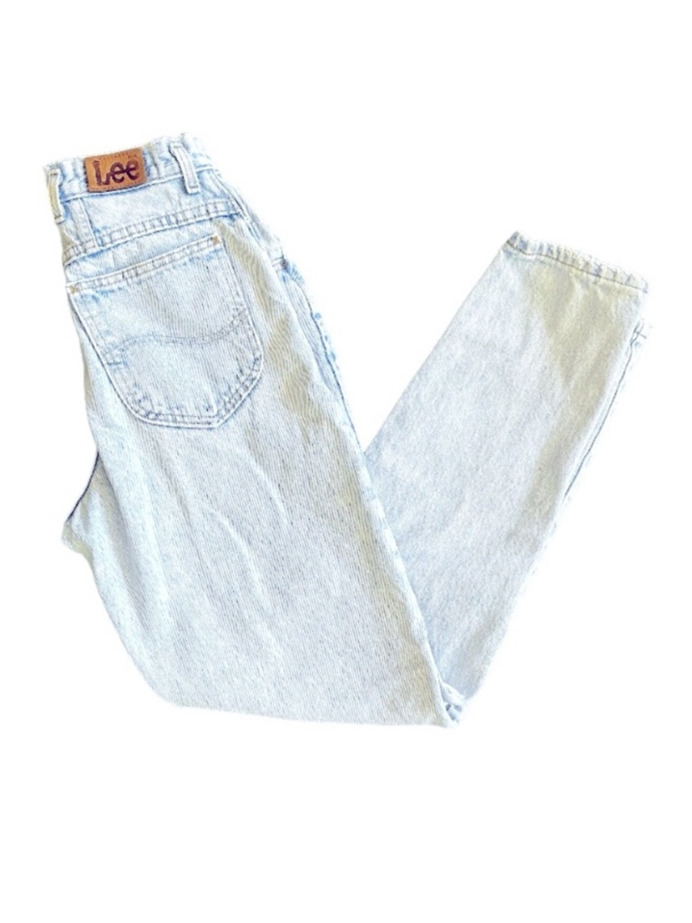 Lee Vintage Jeans Light Blue Denim Tapered Size 7 MED Mom High Rise